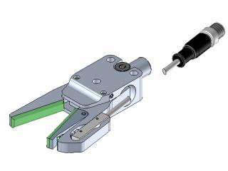 Sprue gripper GZA 10 12 with sensor NPN and Rubber