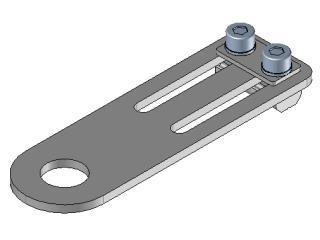 Staffa corta metallo 14 X