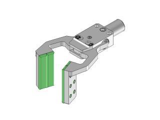 Sprue gripper GZA 10 08 with large jaws and rubber