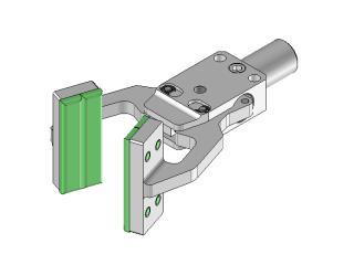 Sprue gripper GZA 10 08 with T jaws and rubber