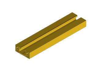 Profile 25x10 1000 mm GOLD