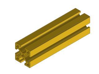 Profile 25x25 1000 mm GOLD