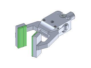 Sprue gripper GZA 10 12 with T jaws and rubber