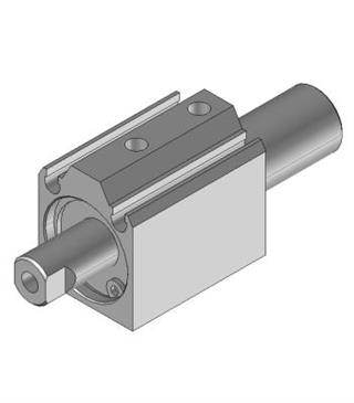 Cilindro D.14 10 M5 stelo passante