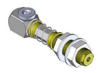 Spring loaded non-rotative vacuum cup arm 14 18 18 15