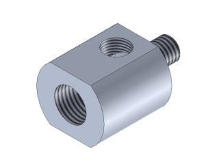 Adapter for cylinder G1/4 1/8 M8