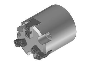 3-jaws parallel gripper 16 stroke 2 mm