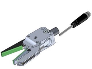 Pinza GZA.10.12.SG corpo G1/8 dito gommino sensore KT58 PNP