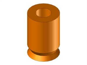 Ventosa Piana in silicone  Ø8