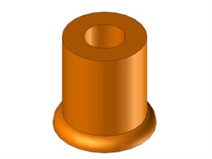 Ventosa Piana in silicone  Ø10