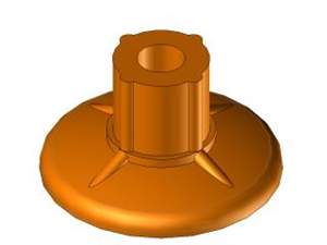 Ventosa Piana in silicone Ø20