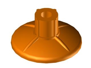 Ventosa Piana in silicone Ø25