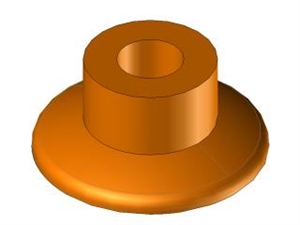 Ventosa Piana in silicone Ø30