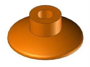 Ventosa Piana in silicone Ø40