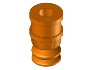 Ventosa 1,5 soffietti in silicone Ø8
