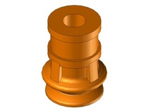 Ventosa 1,5 soffietti in silicone Ø10