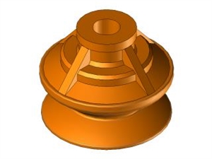 Ventosa 1,5 soffietti in silicone Ø40