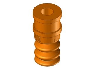 Ventosa 2,5 soffietti in silicone Ø8