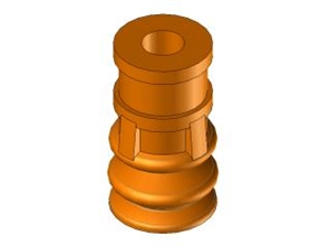 Ventosa 2,5 soffietti in silicone Ø10
