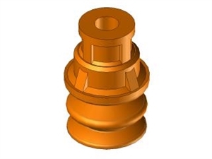 Ventosa 2,5 soffietti in silicone Ø12