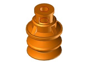 Ventosa 2,5 soffietti in silicone Ø15