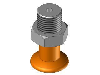 Ventosa Piana in silicone Ø15