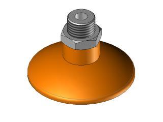 Ventosa Piana in silicone Ø50
