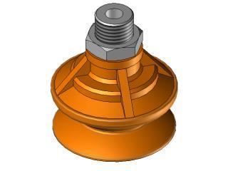 Ventosa 1,5 soffietti in silicone Ø40