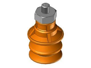 Ventosa 2,5 soffietti in silicone Ø20