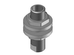 Supporto ventosa M12 fisso passaparete G1/8