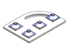 Elemento de unión pivotante para perfil 30x30