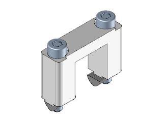 Square joint connector for profile 20x20