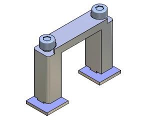 Square joint connector for profile 30x30