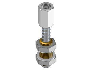 Nierotacyjny adapter ssawki z gwintem  M12 10