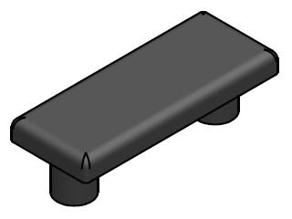 Kit 10 PZ tappi profilo 25x10 L/X/JU