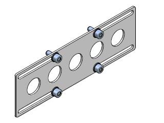 End plate for profile X 50x25 170