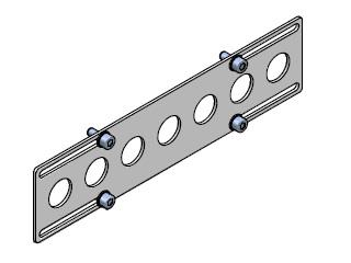 End plate for profile X 50x25 220