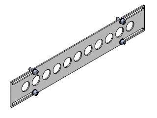 End plate for profile X 50x25 320