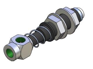 Soporte Roscado de Muelle para Ventosas M14 15