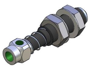 Soporte Roscado de Muelle para Ventosas M20 20