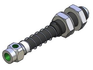 Soporte Roscado de Muelle para Ventosas M14 50