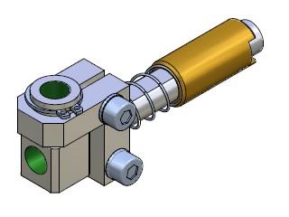 Spring loaded non-rotative vacuum cup arm 14 17