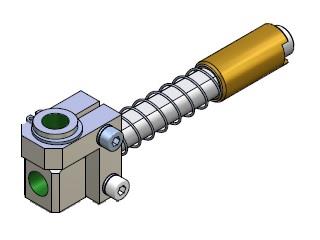 Spring loaded non-rotative vacuum cup arm 14 38