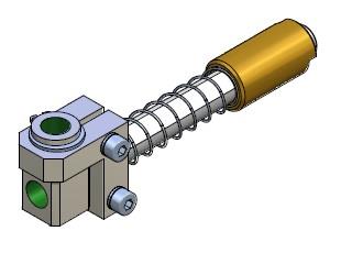 Spring loaded non-rotative vacuum cup arm 16 38