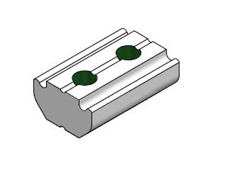 Nutenstein für Profile M4 8