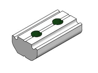 Nutenstein für Profile M4 9