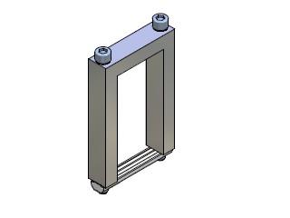 Square joint connector 40X80
