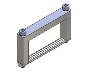 Square joint connector 80X40