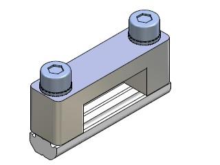 Lacznik czworokatny do profili 25X10