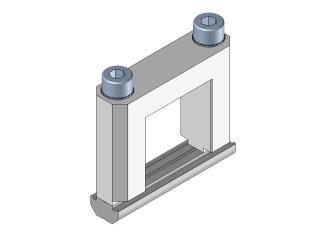 Square joint connector 25X25